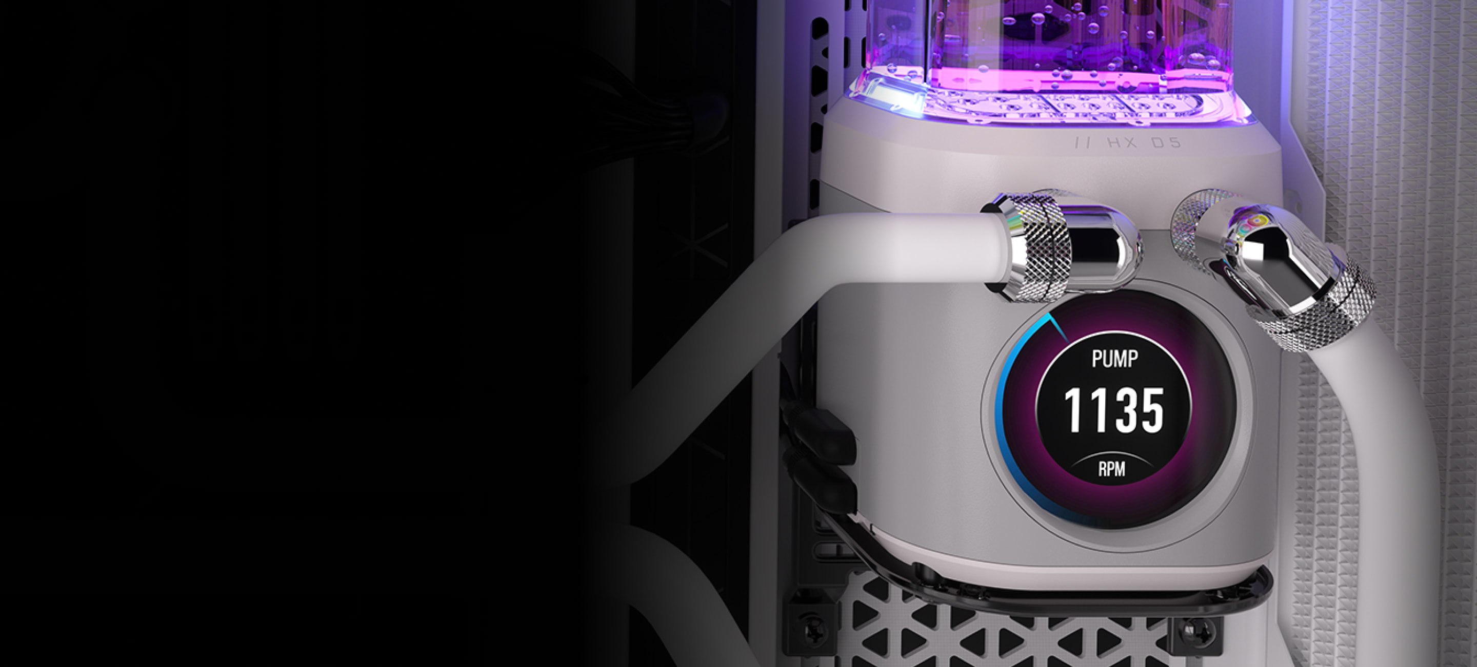 iCUE LINK XD5 RGB ELITE LCD Pump/Reservoir Combo, White
