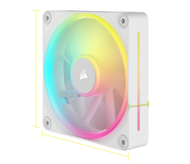 iCUE LINK LX120 RGB 120mm PWM Fans Starter Kit - White (Revival