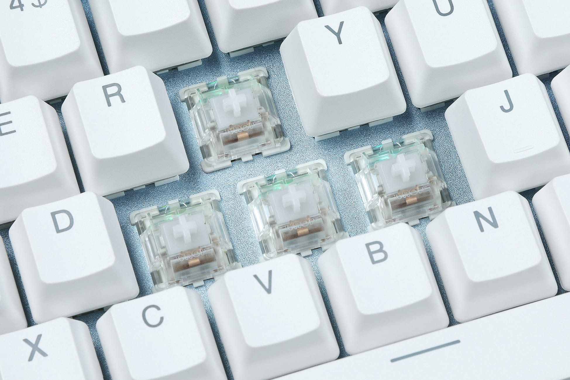 DROP Holy Panda X Clear Mechanical Switches, Tactile, 3-Pin, 35