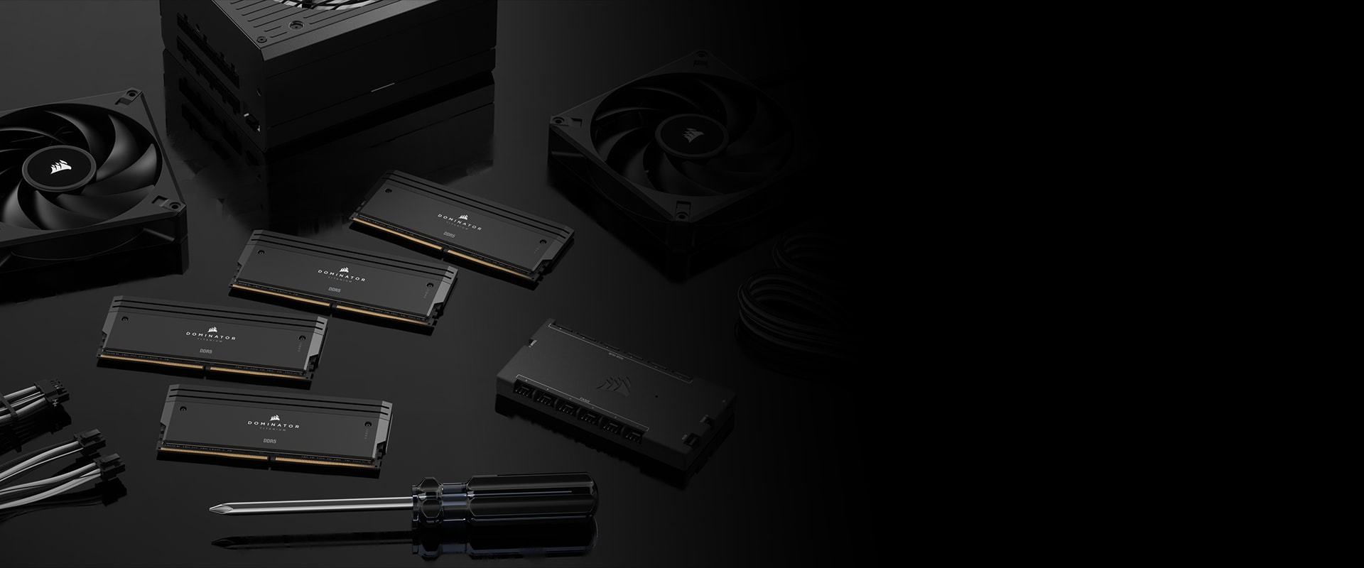 DOMINATOR TITANIUM DDR5 Lighting Enhancement Kit — Black