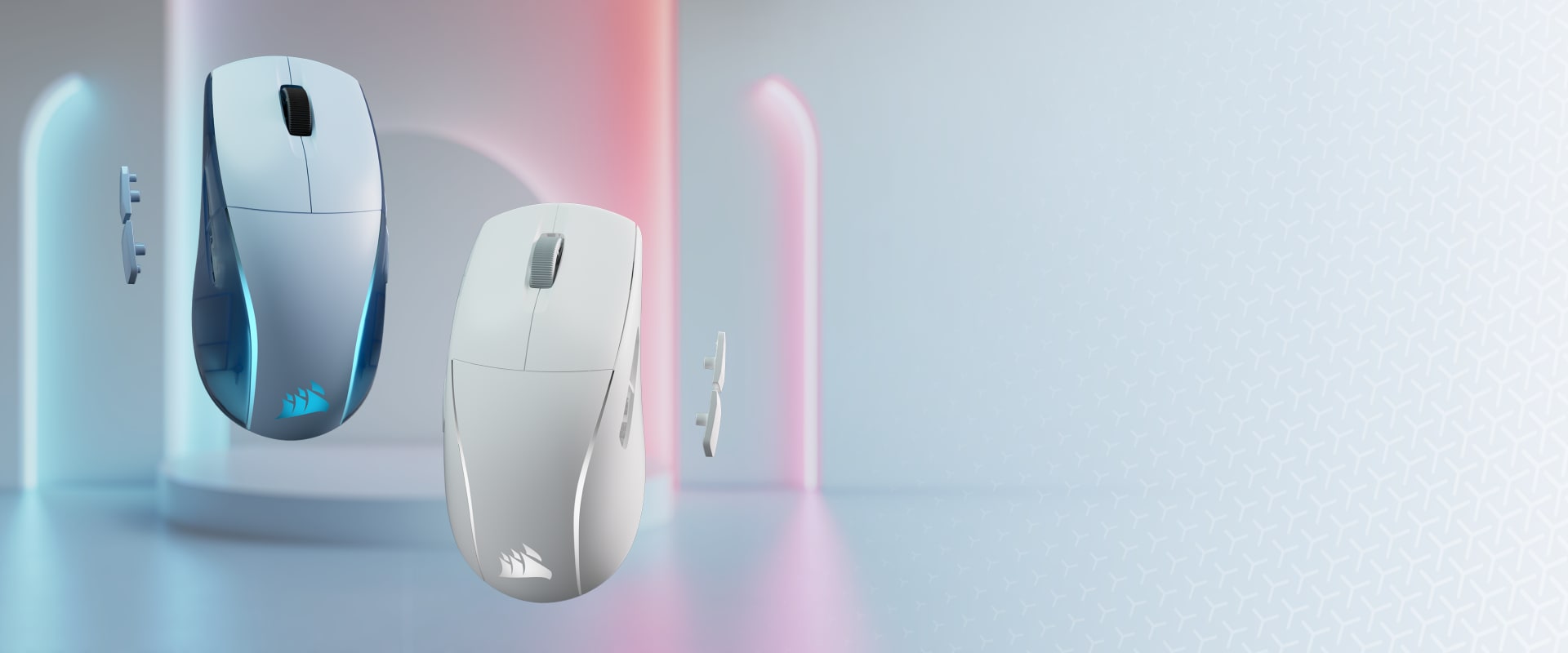 M75 WIRELESS Lightweight RGB Apple Gaming Mouse – Frost White M75 WIRELESS Lightweight RGB Apple Gaming Mouse – Frost White