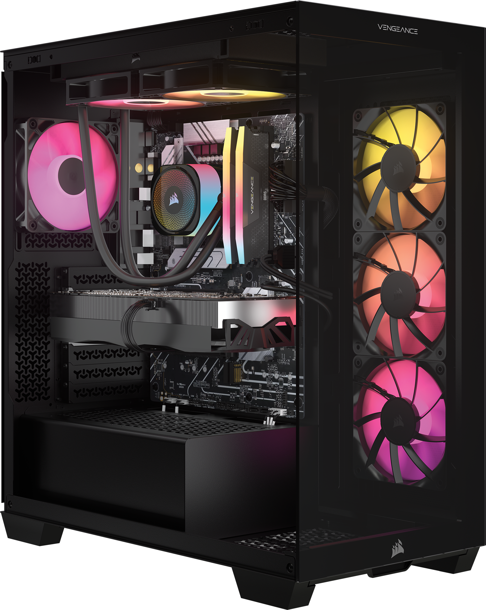 VENGEANCE a7500 Gaming PC: AMD Ryzen 9 9900X3D, GeForce RTX
