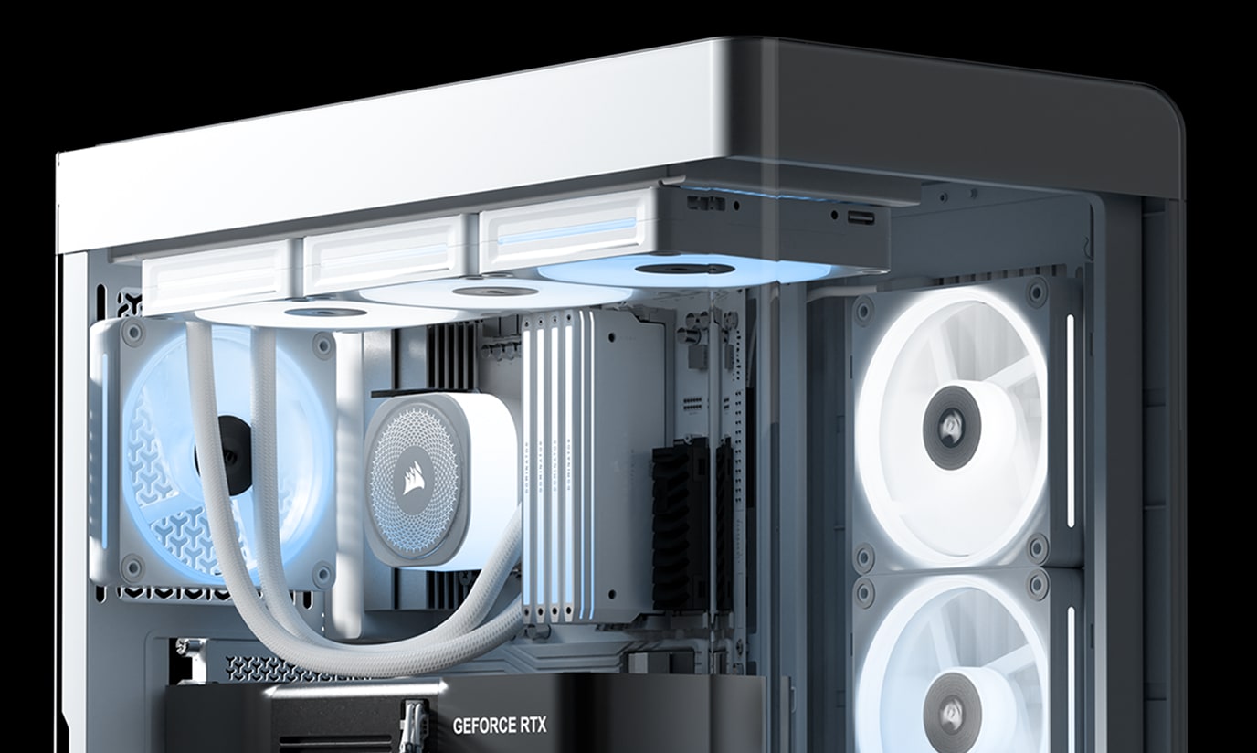 FRAME 4500X LX-R RGB iCUE LINK Panoramic Glass Mid-Tower PC Case