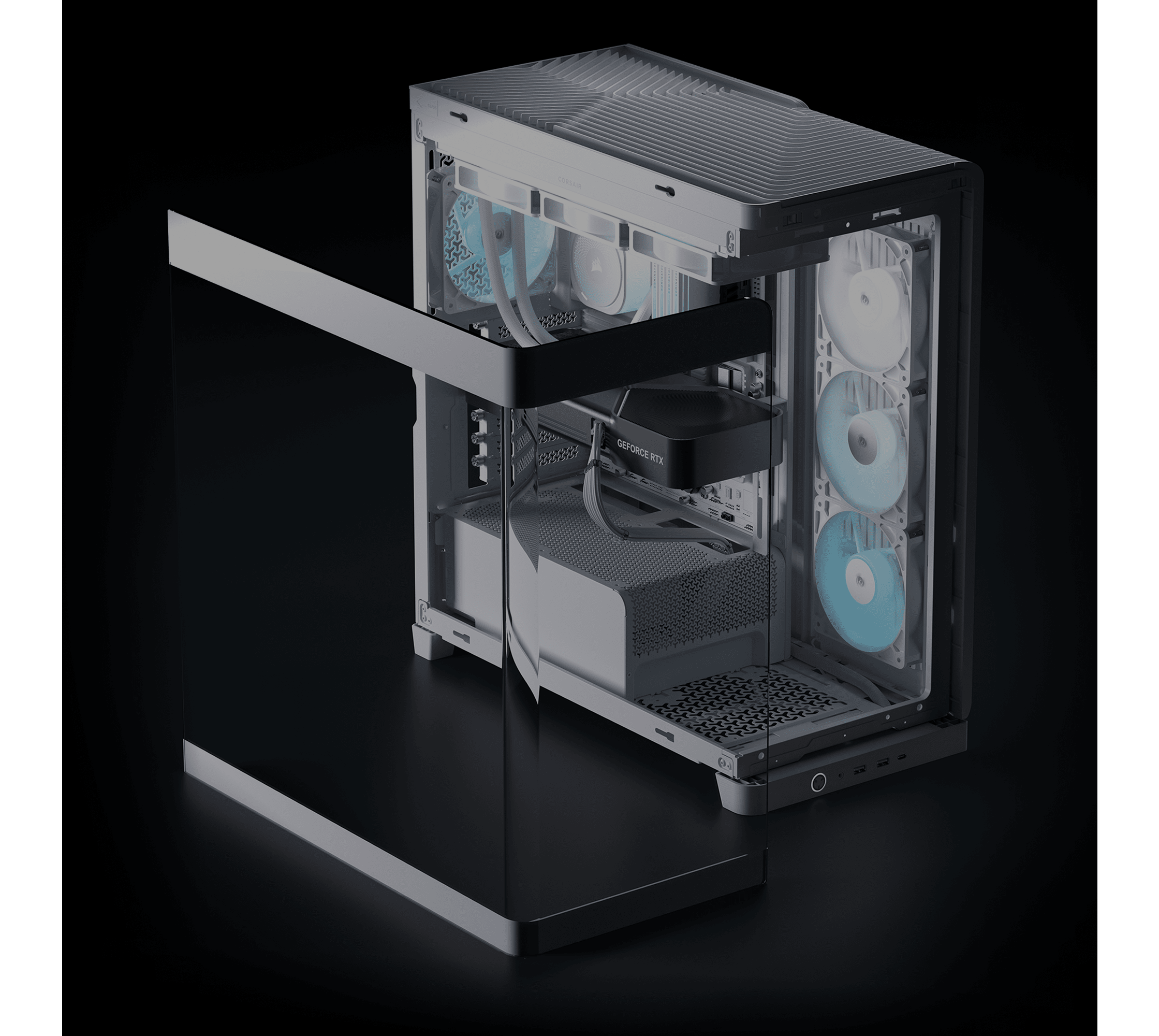 FRAME 4500X RS-R ARGBパノラミックガラス ミッドタワーPCケース