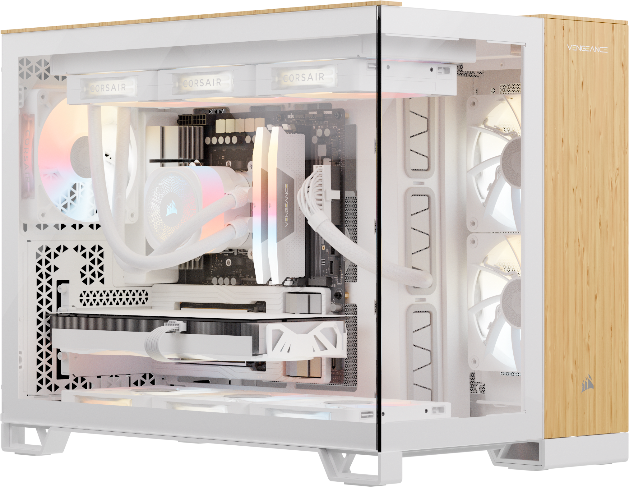 鏡牙EX AGS 65S 2.5 SMT VENGEANCE a5100 Gaming PC - Wood Bright: AMD Ryzen 7 9800X3D