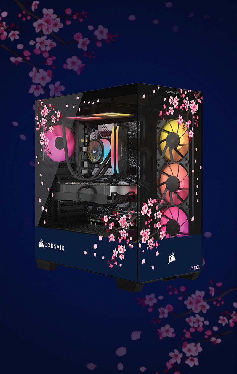 VENGEANCE a7500 DARK CHERRY EDITION Gaming PC: AMD Ryzen 7 9800X3D