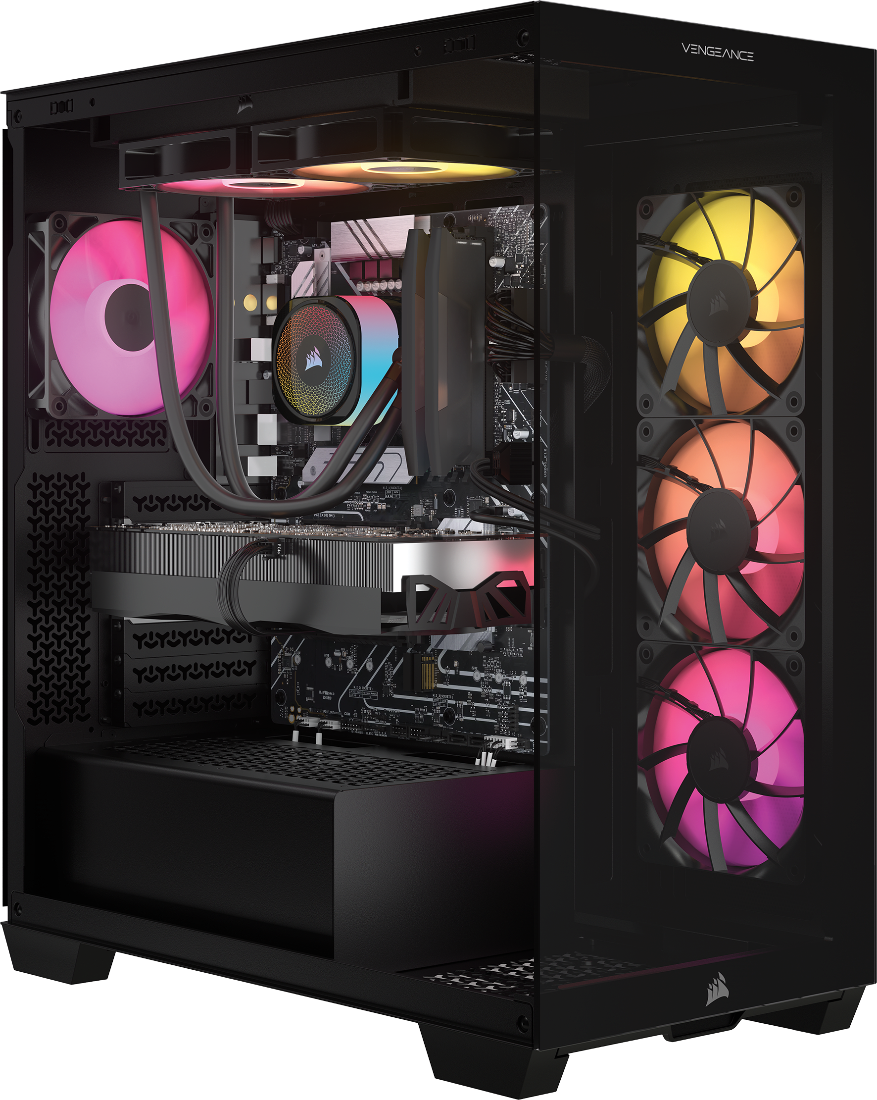 VENGEANCE a7500 Gaming PC: AMD Ryzen 7 9800X3D, GeForce RTX 5070