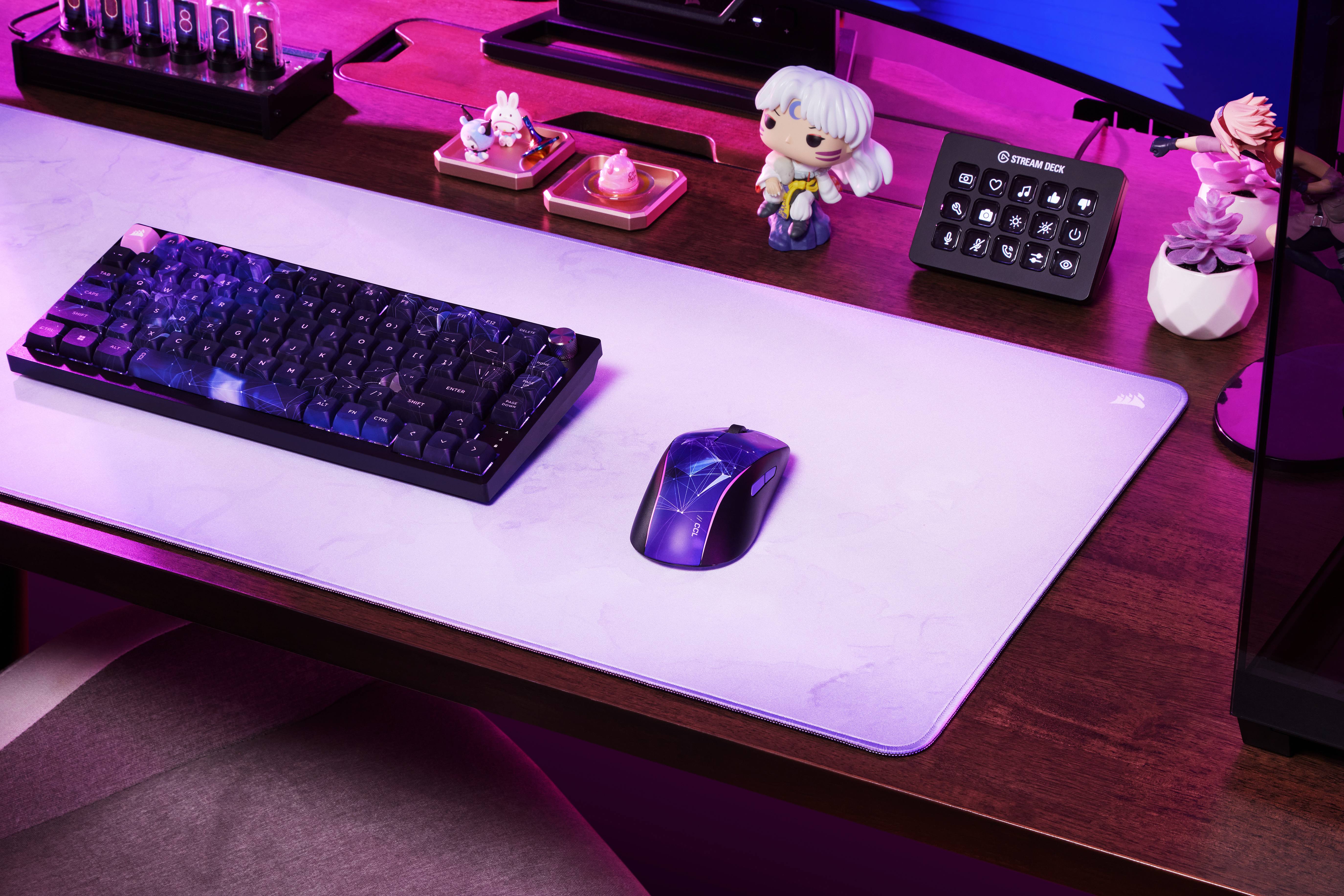 MM300 2XL Anti-Fray Cloth Gaming Mouse Pad - Lavender