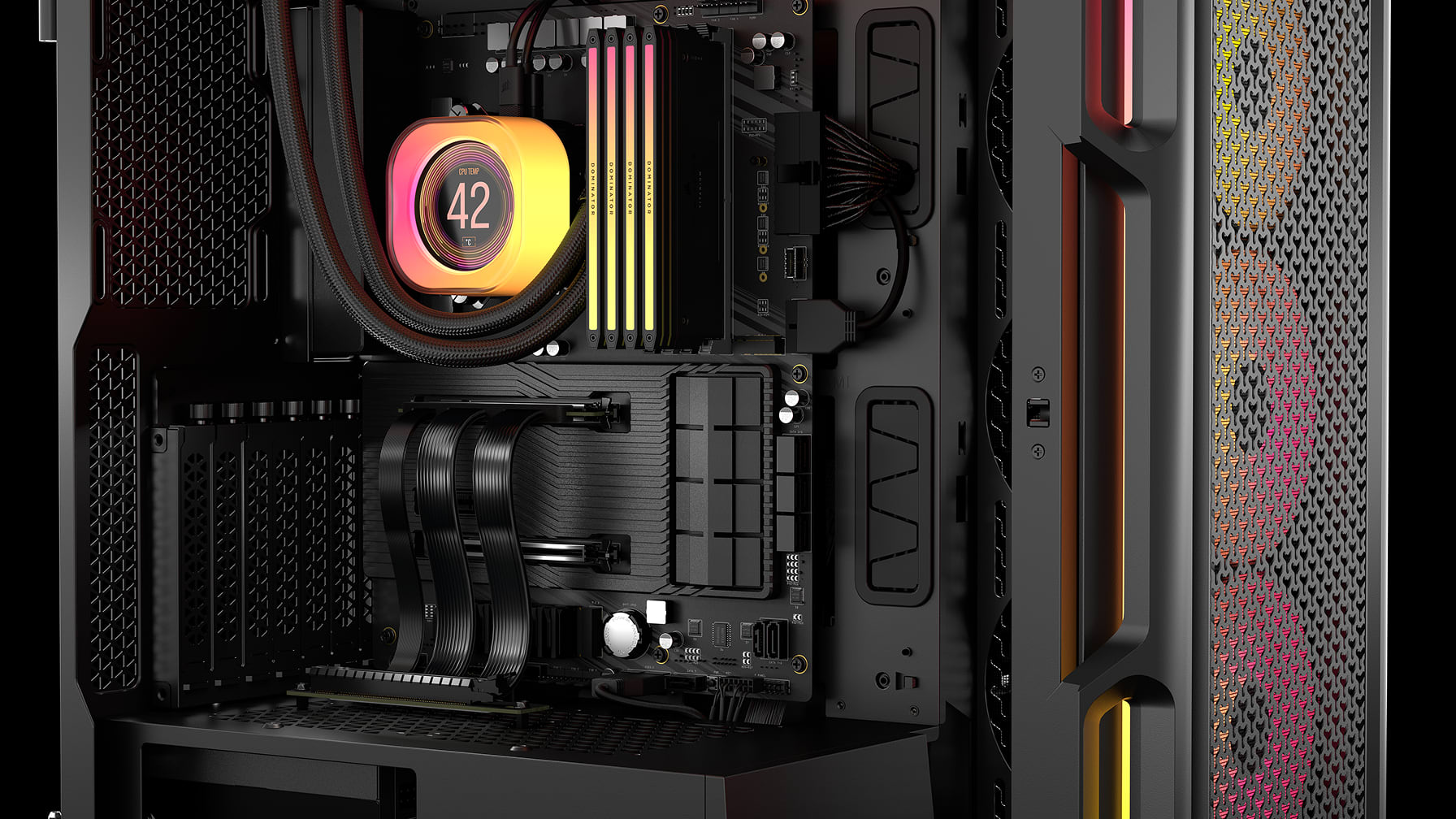 プレミアム PCIe 5.0 x16 ライザーケーブル 175mm