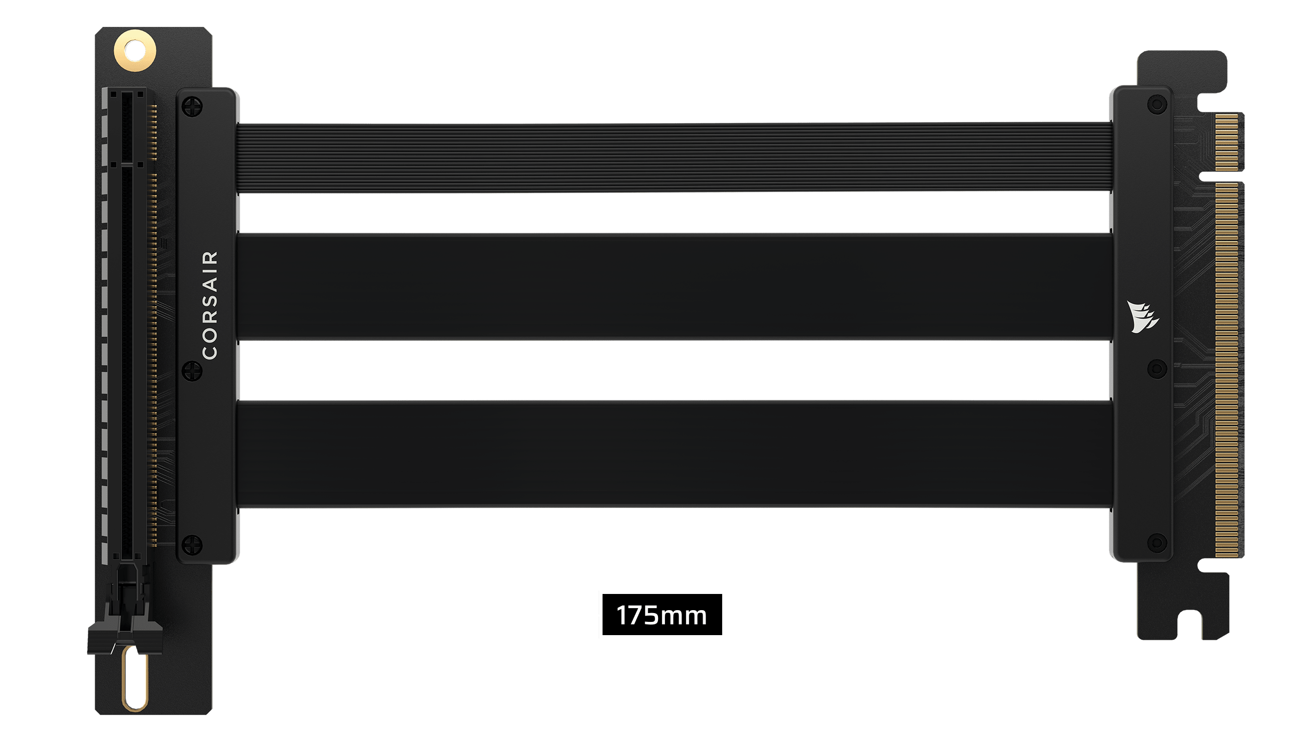 プレミアム PCIe 5.0 x16 ライザーケーブル 175mm