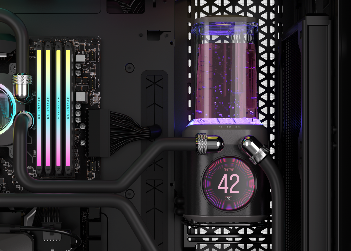 iCUE LINK XD5 RGB ELITE LCD Pump/Reservoir Combo, Stealth Gray