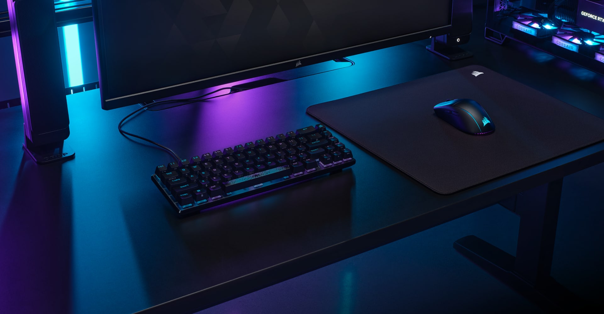 MM500 v2 ハイブリッド布製ゲーミングマウスパッド - 大型
