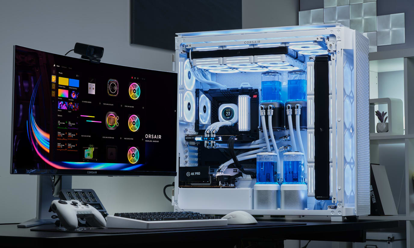 CORSAIR 9000D RGB AIRFLOW Super Full-Tower PC Case - White