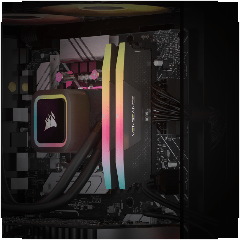 VENGEANCE a7400 Gaming PC: AMD Ryzen 7 7800X3D, GeForce RTX 5070