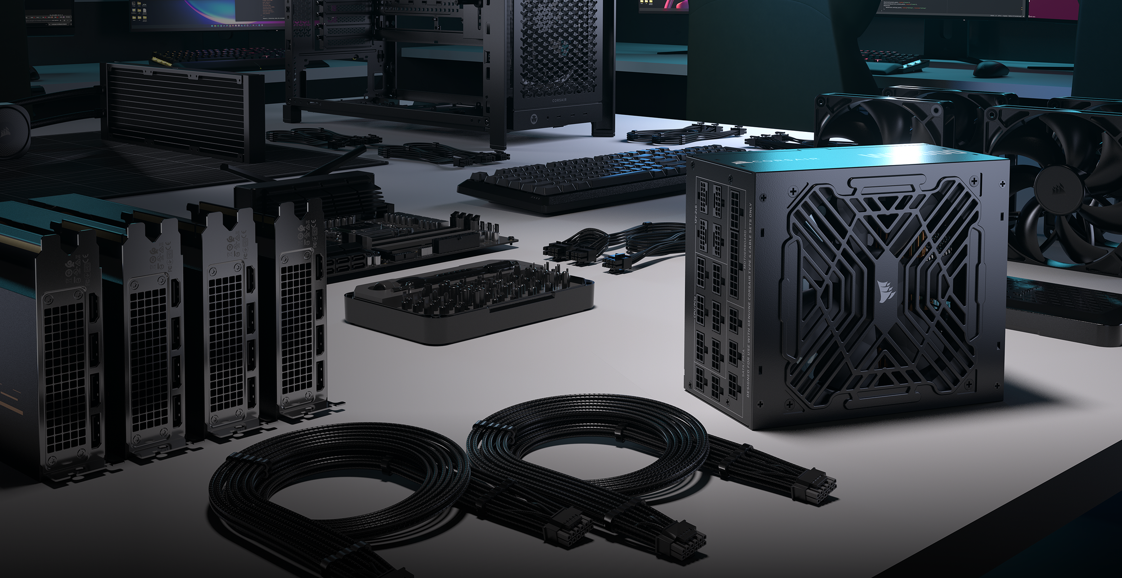 WS3000 3000W ATX 3.1フルモジュラーワークステーション電源 (WW)