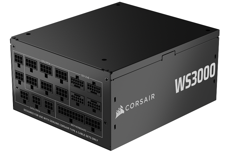 WS3000 3000W ATX 3.1フルモジュラーワークステーション電源