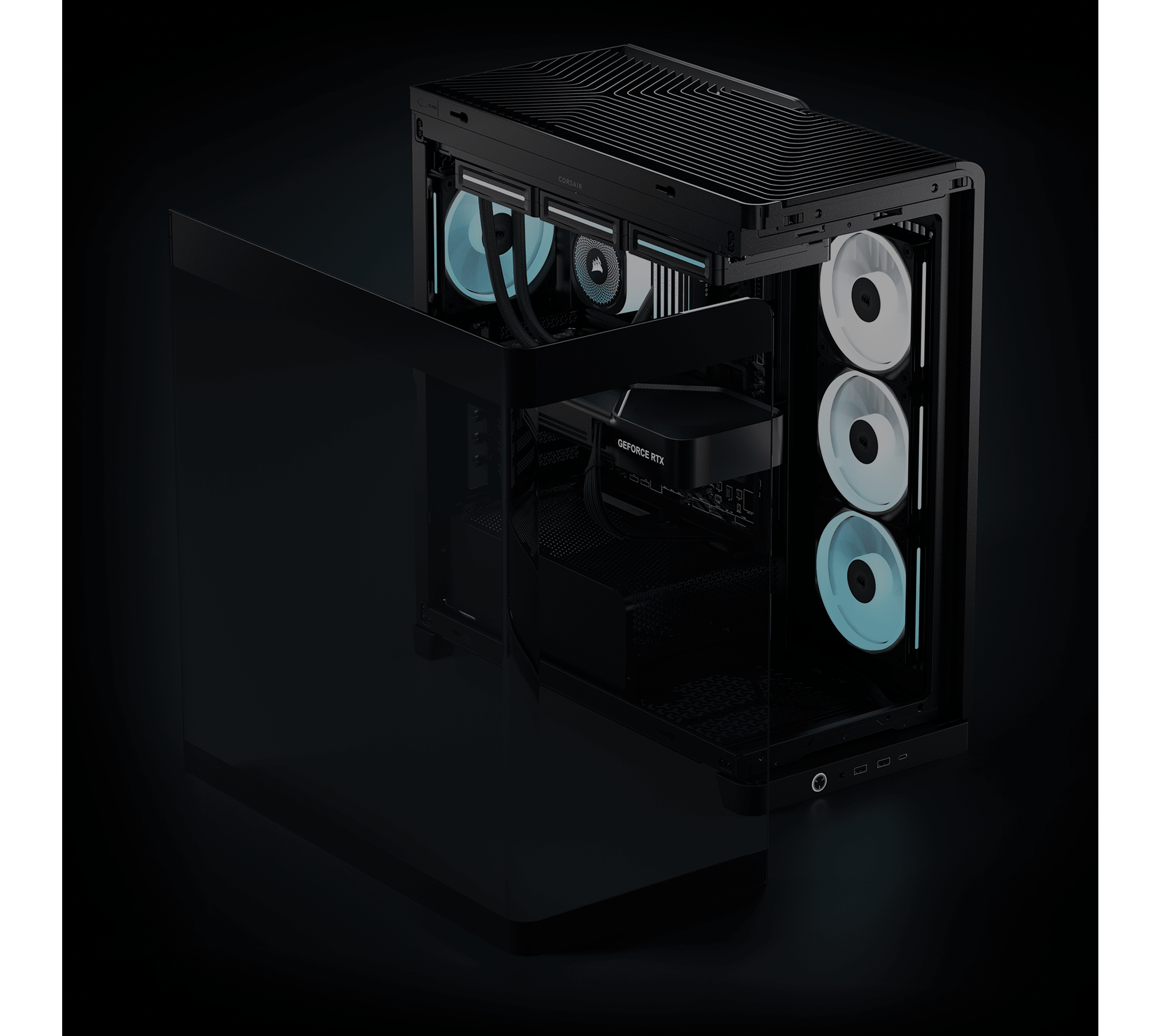 FRAME 4500X LX-R RGB iCUE LINK Panoramic Glass Mid-Tower PC Case