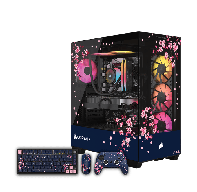 VENGEANCE a7500 DARK CHERRY EDITION Gaming PC: AMD Ryzen 7 9800X3D