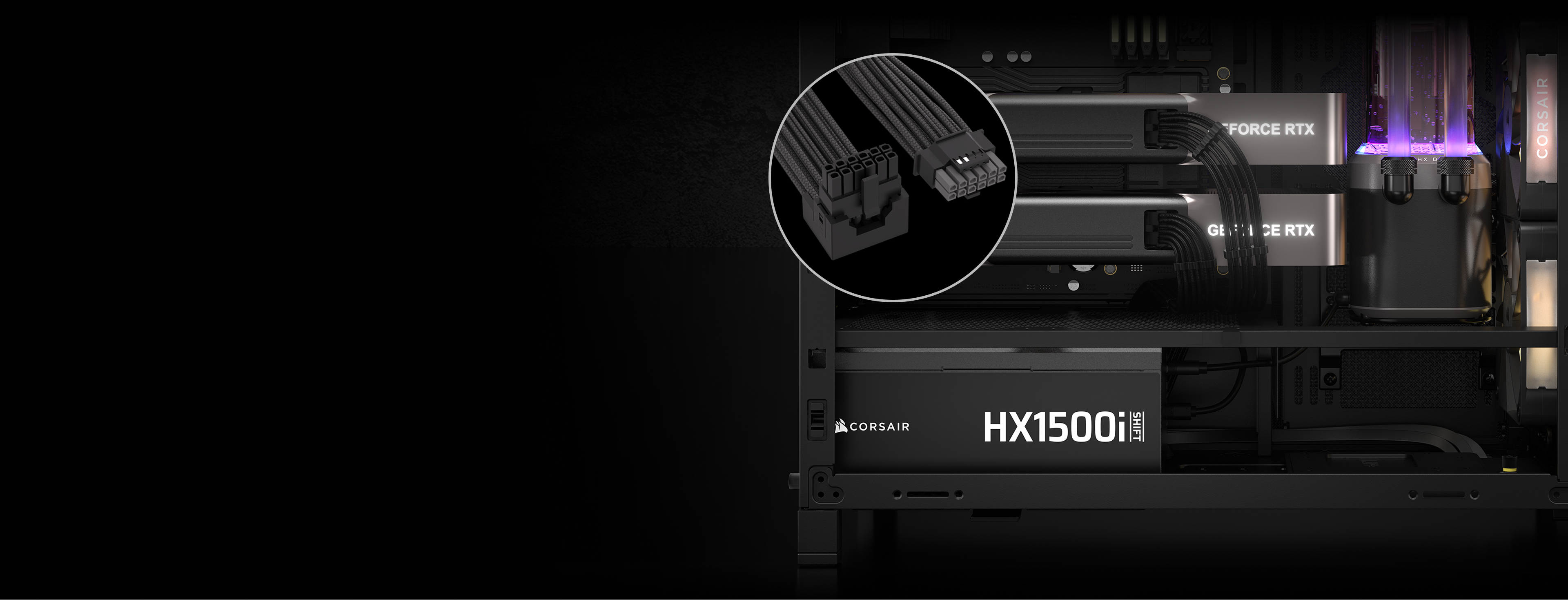 HX1500i SHIFT Fully Modular Platinum ATX Power Supply