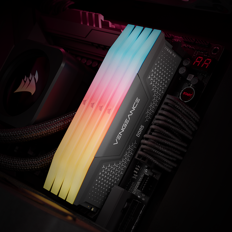 VENGEANCE RGB RS 32GB (2x16GB) DDR5 DRAM 5200MT/S CL40 Memory Kit
