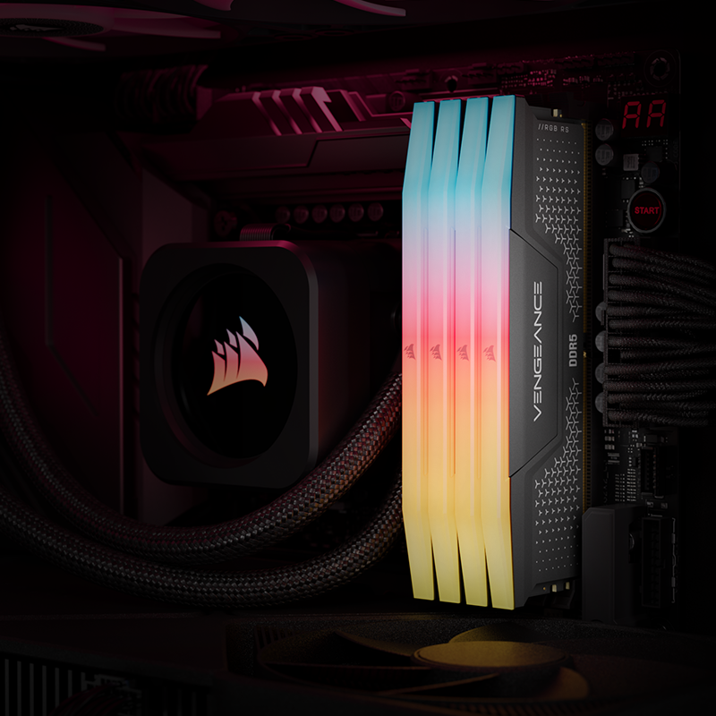 VENGEANCE RGB RS 32GB (2x16GB) DDR5 DRAM 5600MT/S CL40 Memory Kit