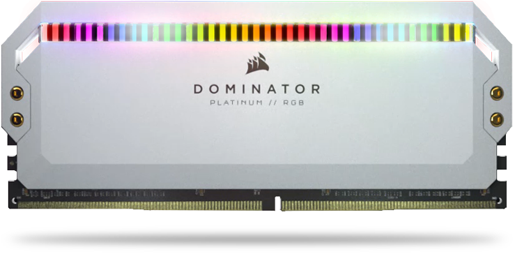 DDR4 Corsair Dominator Platinum RGB Blanc - 32 Go (2 x 16 Go) 3600