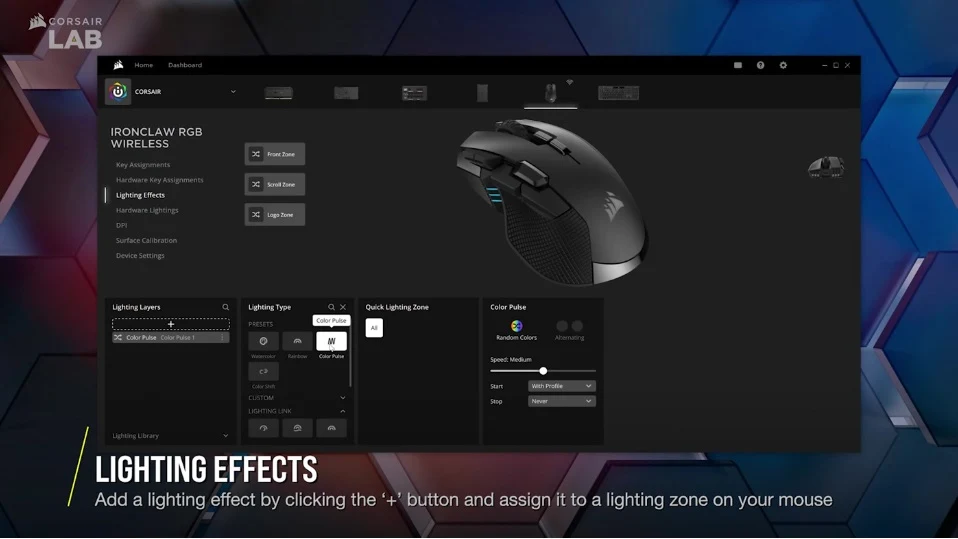 Video capture Configure a gaming corsair mouse in Icue 4