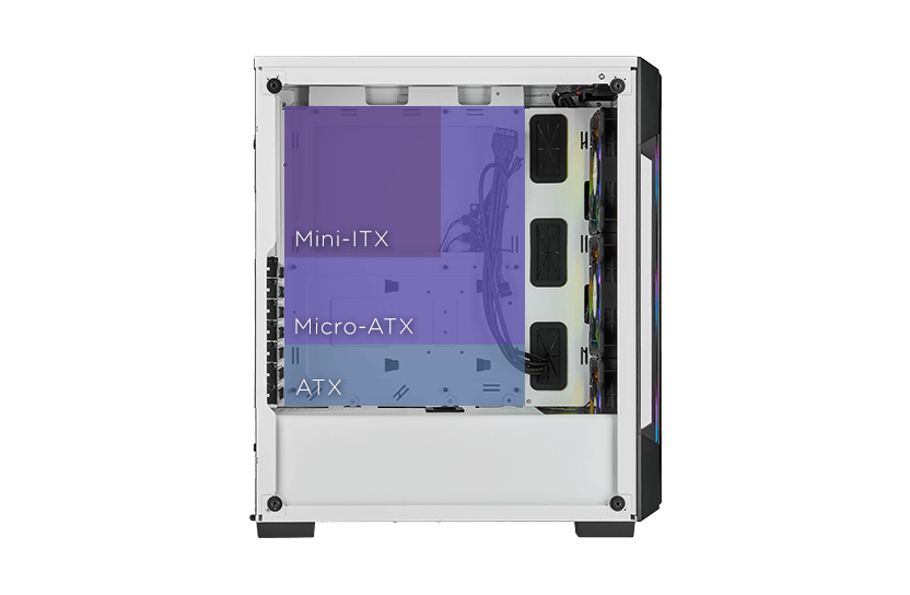 275R RGB 강화 유리 - 마더보드 다이어그램