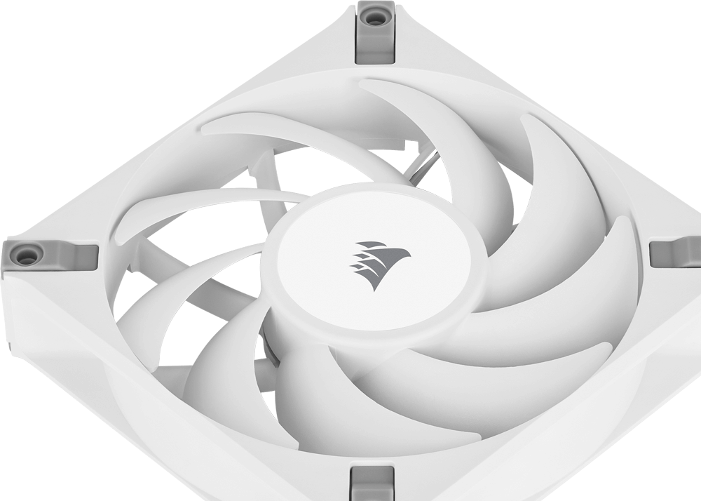 Imagem próxima das lâminas silenciosas.