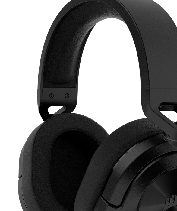 Corsair HS55 Surround Gaming Headset (Leatherette Memory Foam Ear Pads,  Dolby Audio 7.1 Surround Sound on PC and Mac, Lightweight, Omni-Directional
