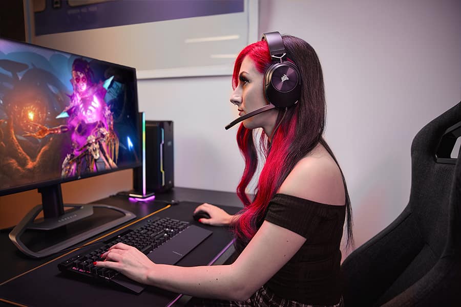 HS55 SURROUND Wired Gaming Headset — Carbon