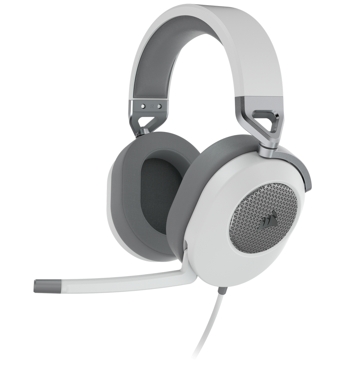 HS65 SURROUND wired gaming headset with visualization of 7.1 surround audio.