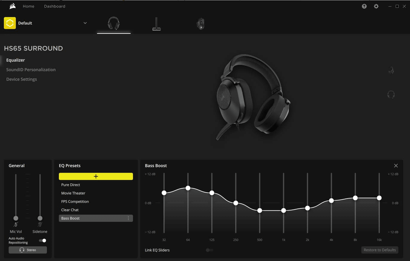 Carbon SURROUND HS65 Gaming Wired — Headset