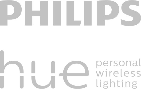 Logo philips hue échelle de gris