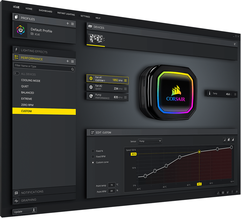 bliver nervøs lever pisk iCUE H115i RGB PRO XT Liquid CPU Cooler