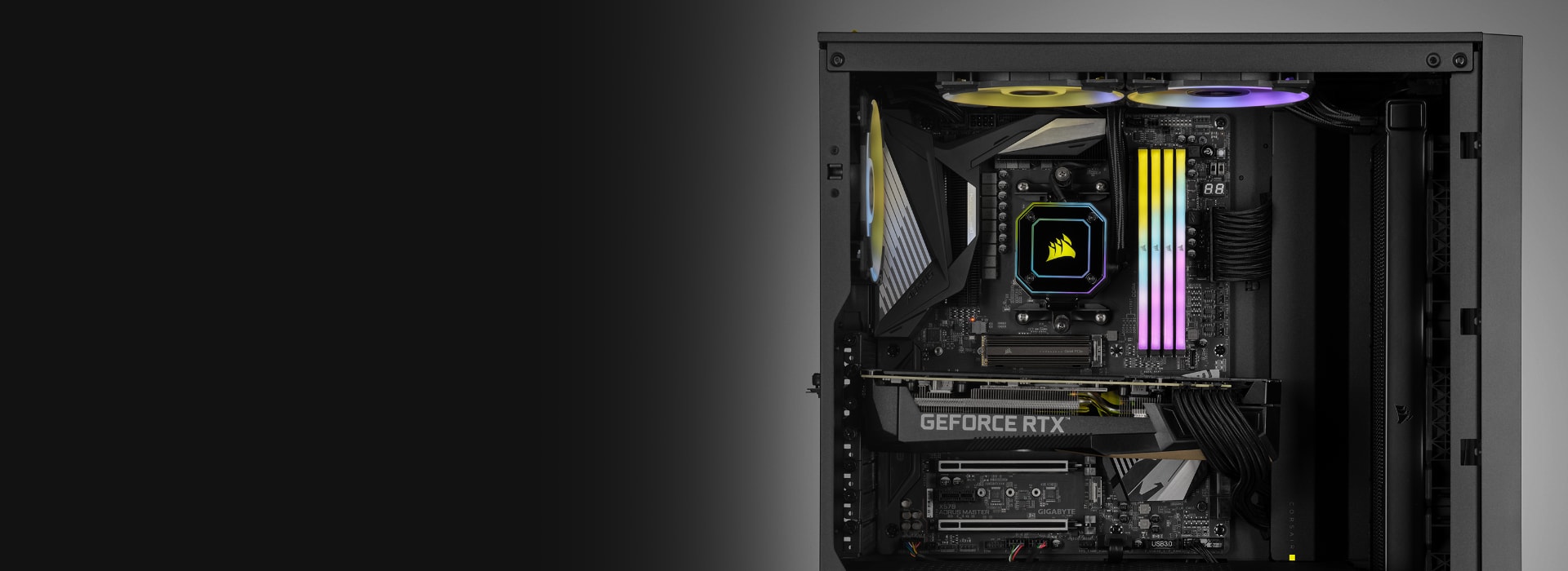 VENGEANCE® RGB RT 16GB (2 x 8GB) DDR4 DRAM 3200MHz C16 Memory Kit