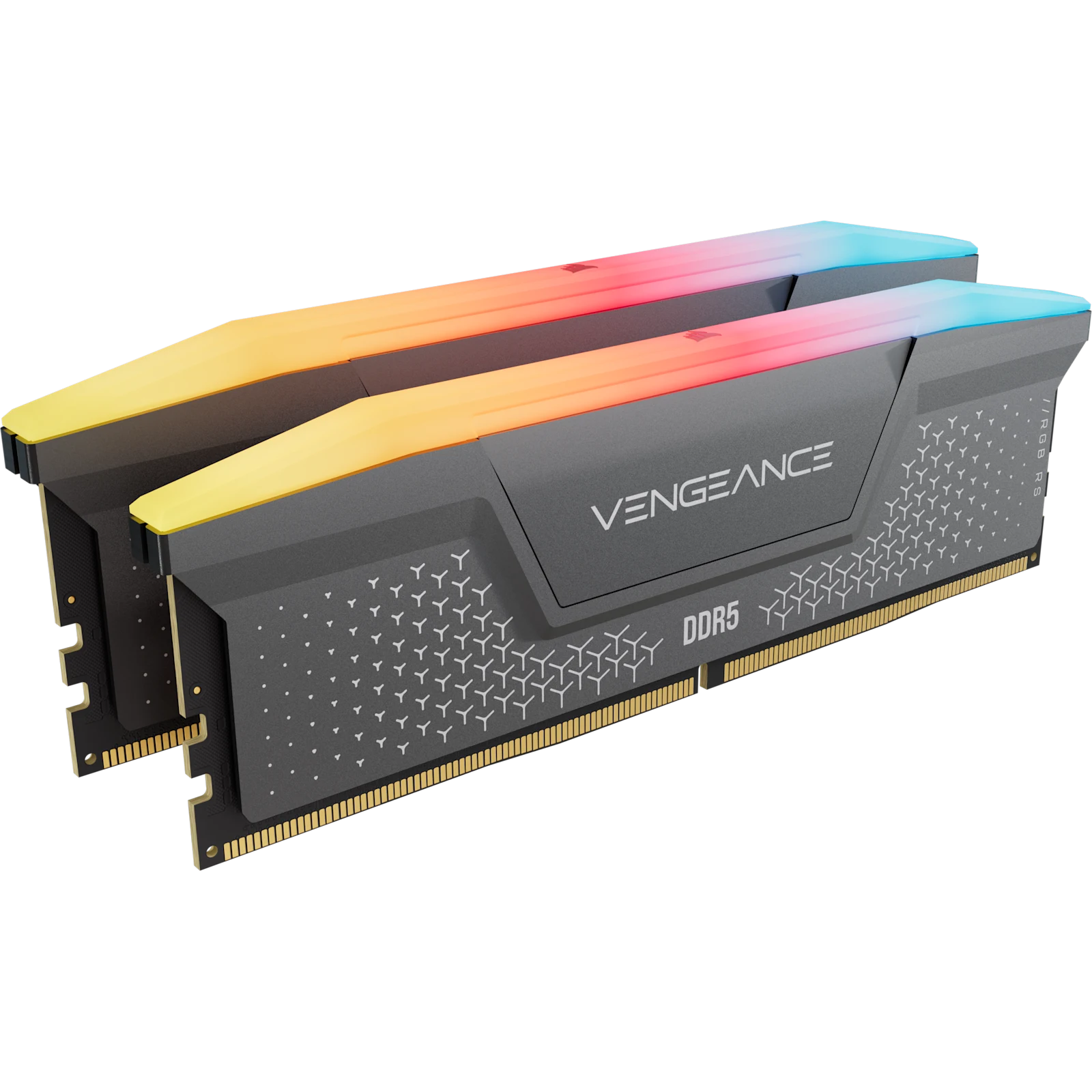 CORSAIR VENGEANCE RGB RS DDR5 Grey, kit di memoria DDR5 RGB con due moduli