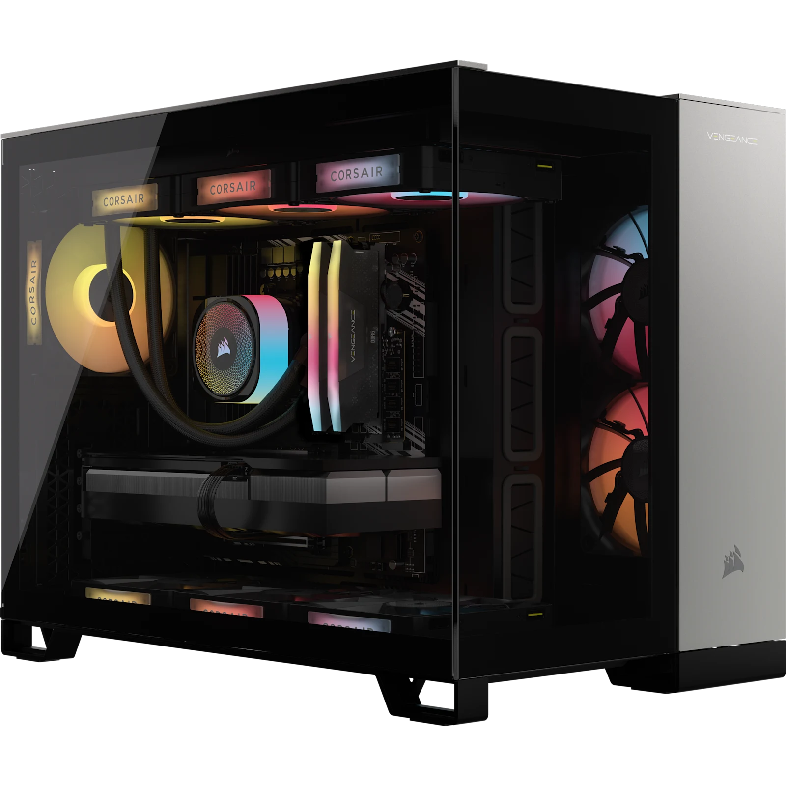 VENGEANCE a5100 Gaming PC: AMD Ryzen 7 9800X3D, GeForce RTX 5070 Ti, 32GB DDR5, 2TB M.2 SSD, Win11 Home