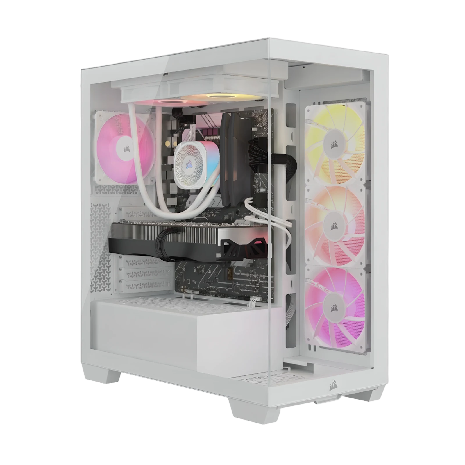 VENGEANCE a7500 Gaming PC - White: AMD Ryzen 7 9800X3D, GeForce RTX 5080, 32GB DDR5, 2TB M.2 SSD, Win11 Home - White