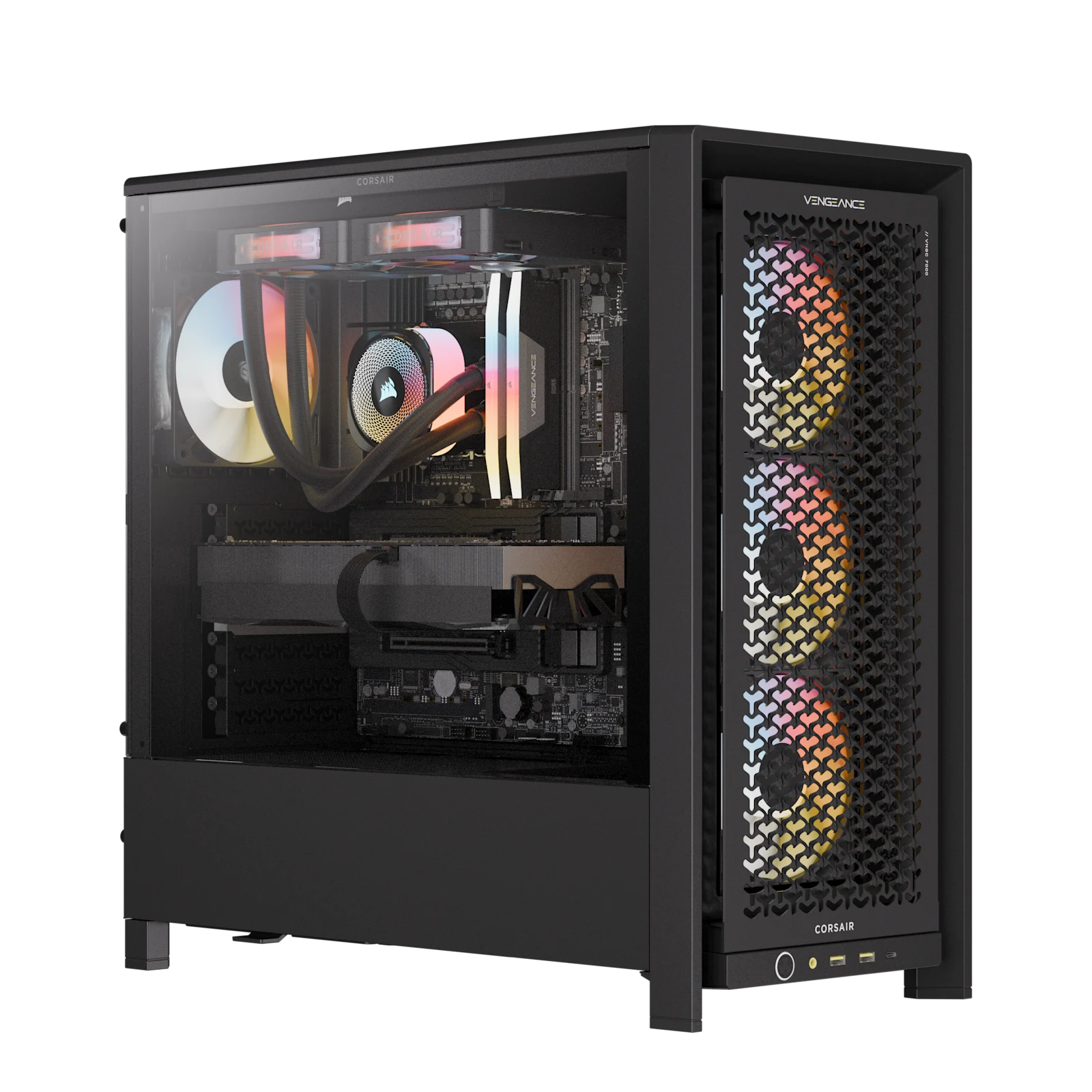 VENGEANCE a7500 AIR Gaming PC: AMD Ryzen 9 9950X3D, GeForce RTX 5090, 192GB DDR5, 6TB (2TB/4TB) M.2 SSD, Win11 Pro