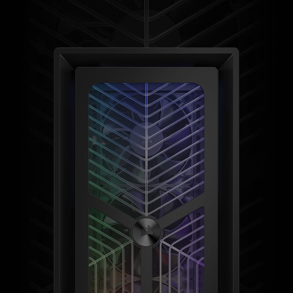 Transparent placeholder image for FRAME 4000X RS Black high airflow RGB front panel media block