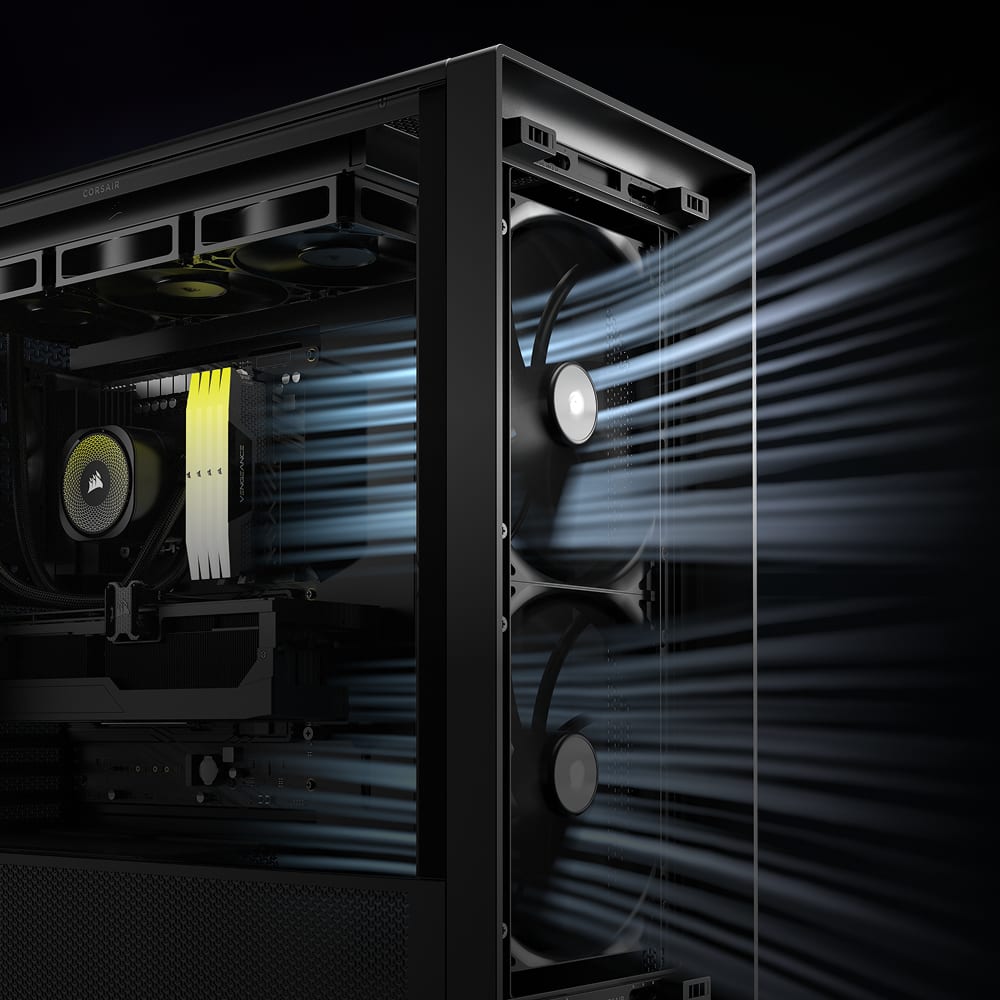 FRAME 5000D WOOD RS Modular Mid-Tower PC Case - Black/Walnut