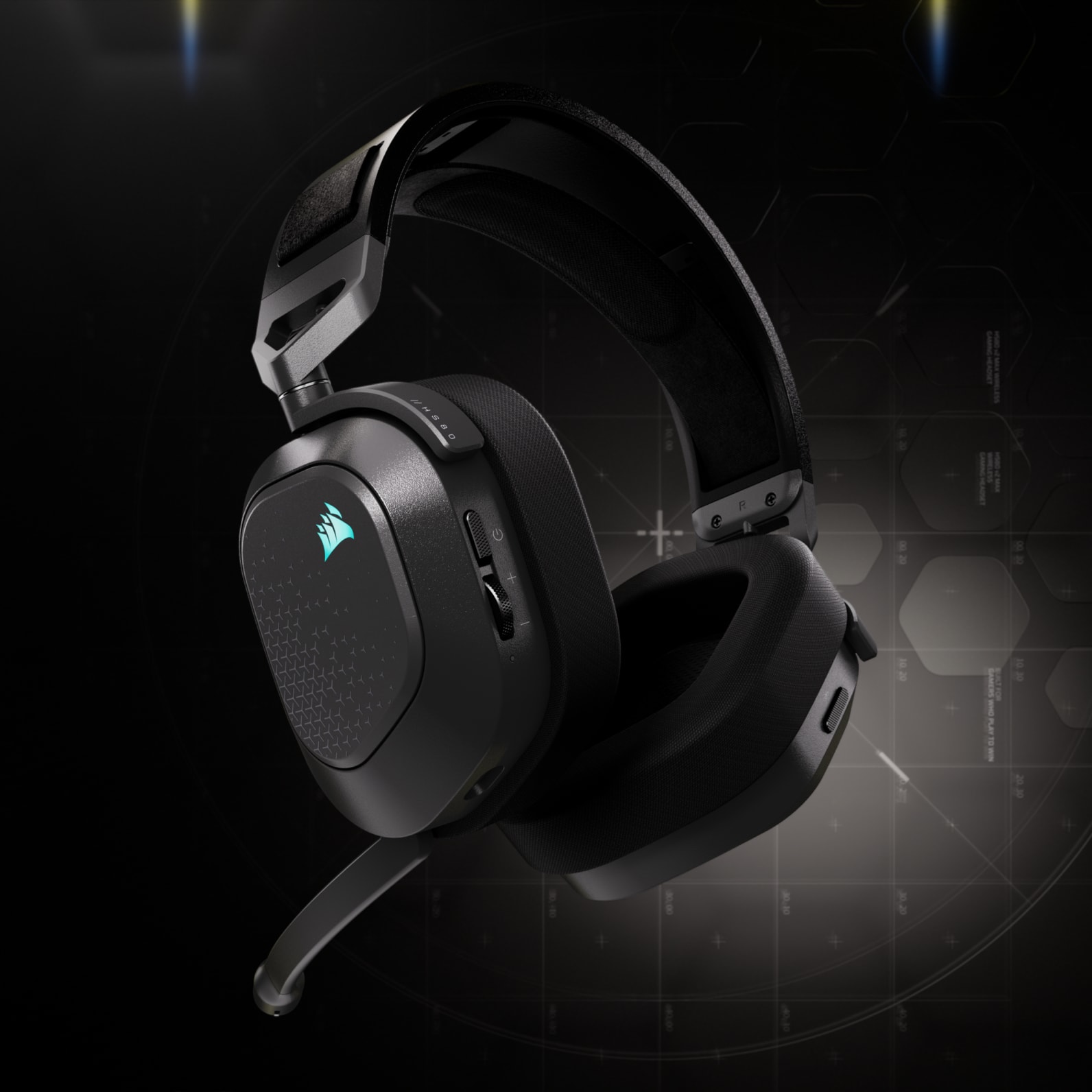 HS80 v2 MAX Wireless Gaming Headset, Steel Gray | Stay Connected. Play All Week. | Media