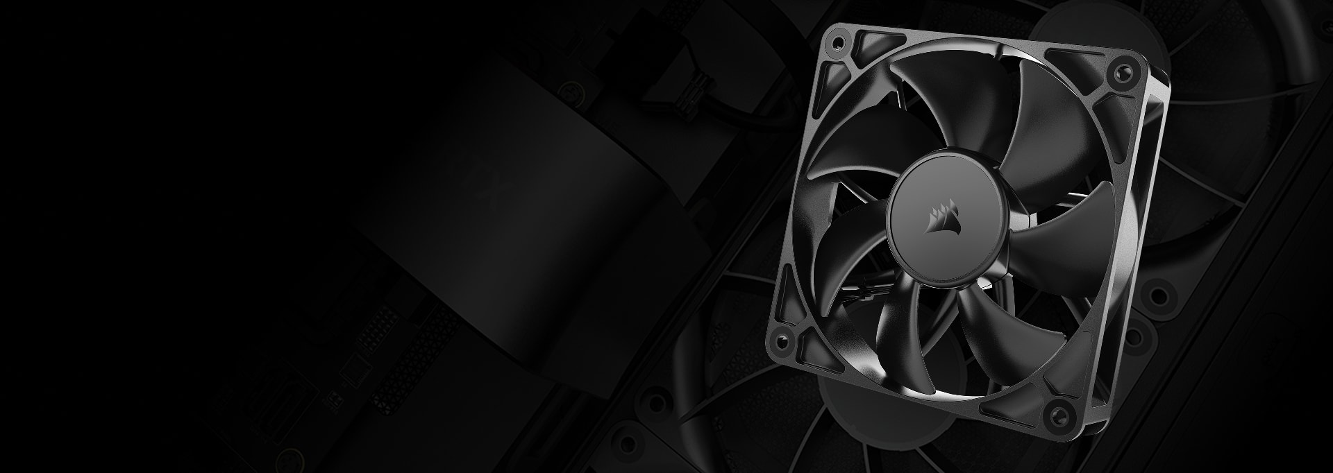 Transparent placeholder image for FRAME 4000X RS Black four RS120 PWM fans included media block