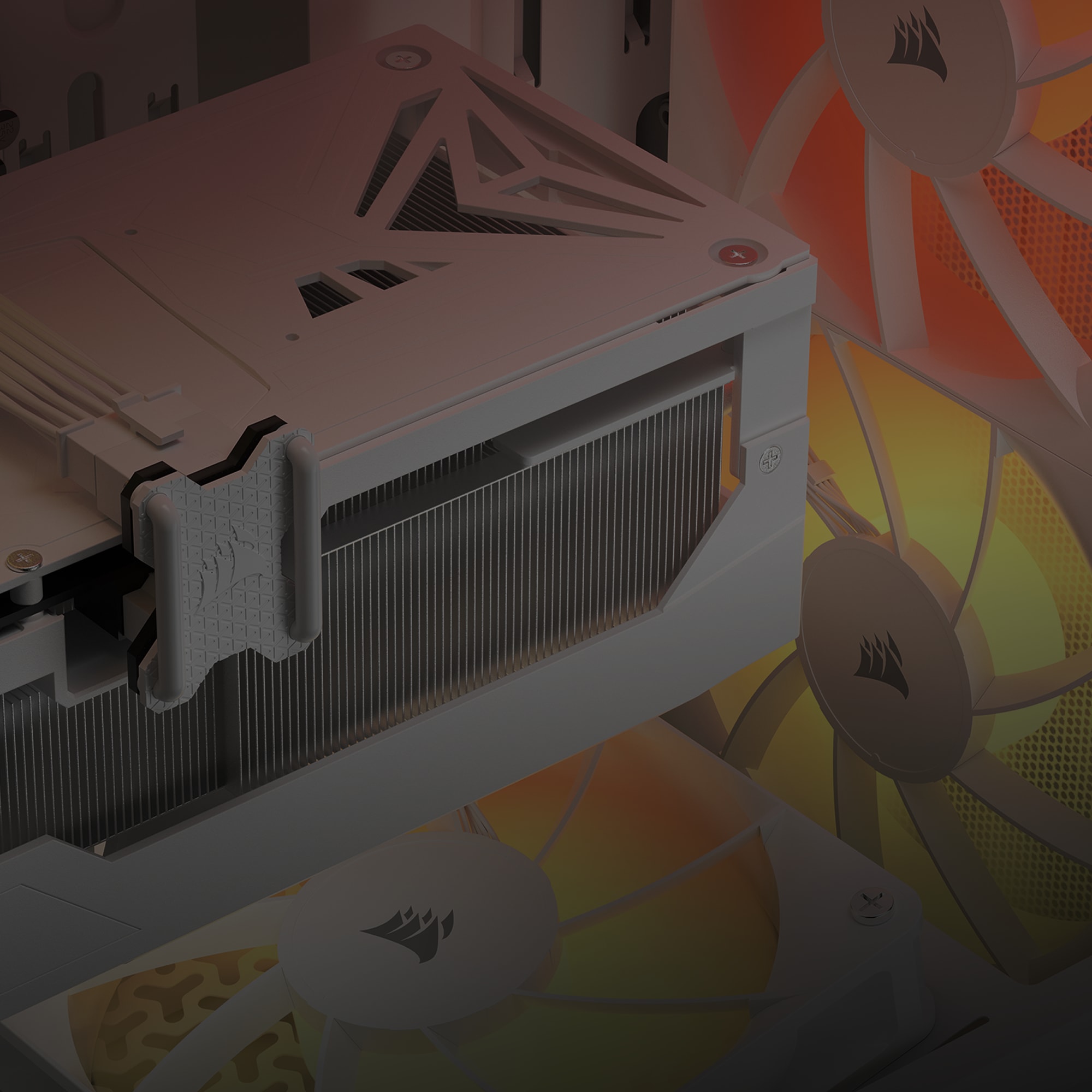 Transparent placeholder for 3200D RS ARGB White room for the biggest GPUs feature media block.