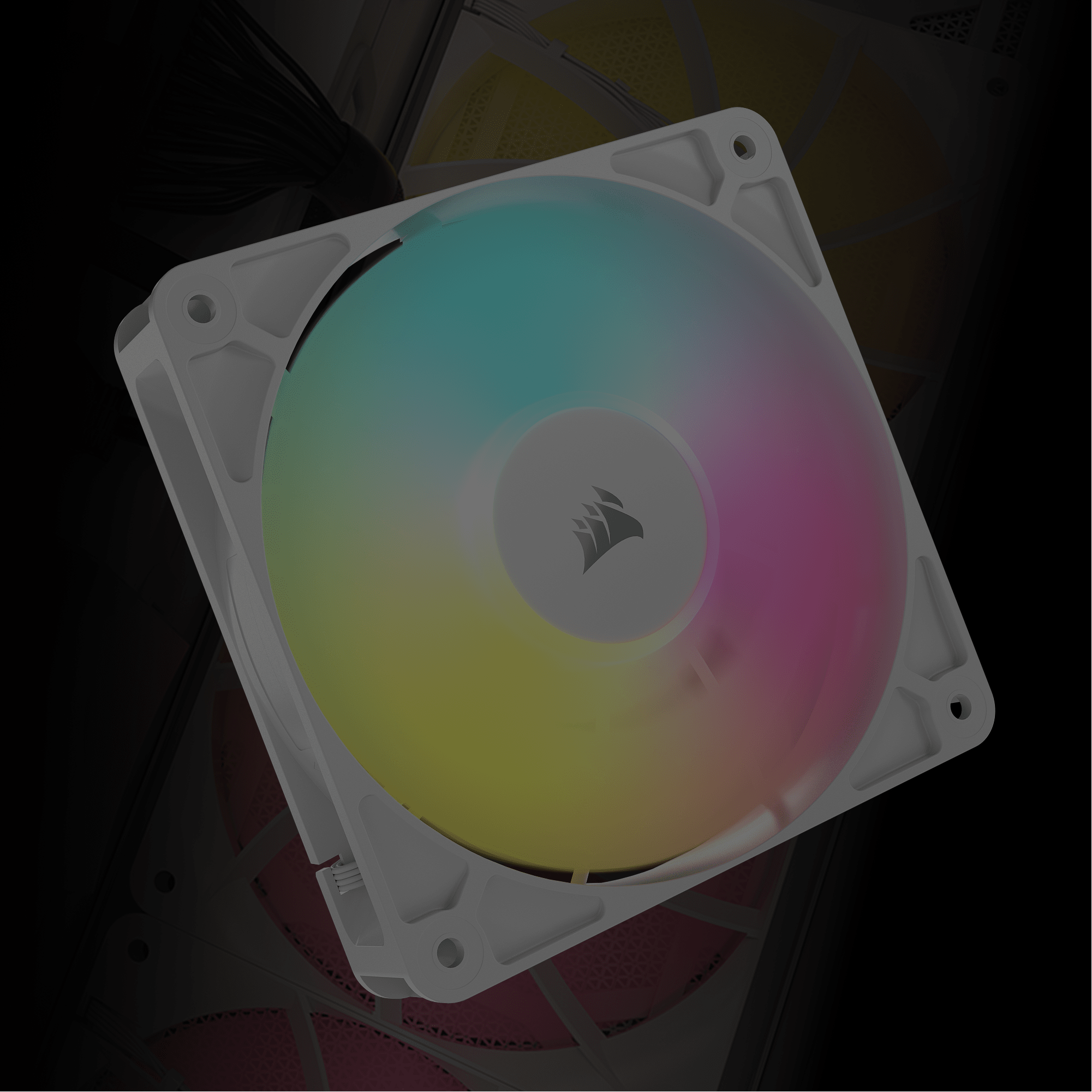 Transparent placeholder for 3200D RS ARGB White three RS120 ARGB fans included media block.