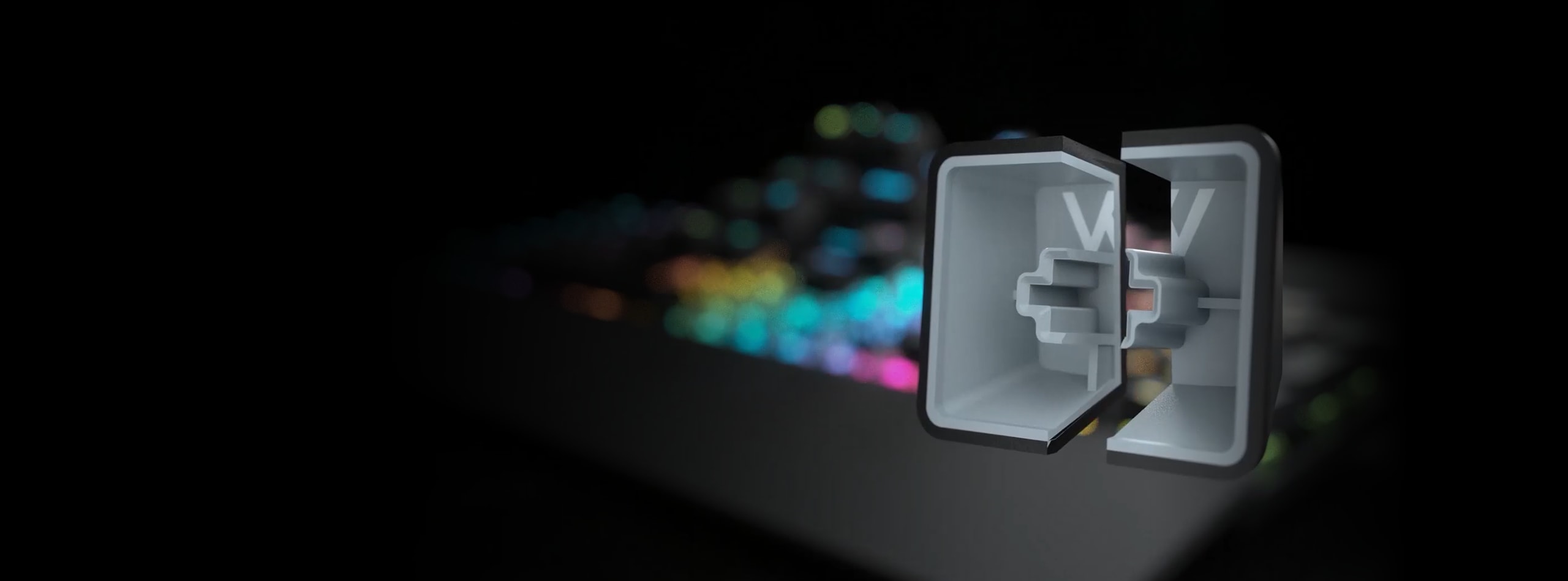 Placeholder spacer image for the CORSAIR K70 PRO Double-Shot PBT keycap feature section