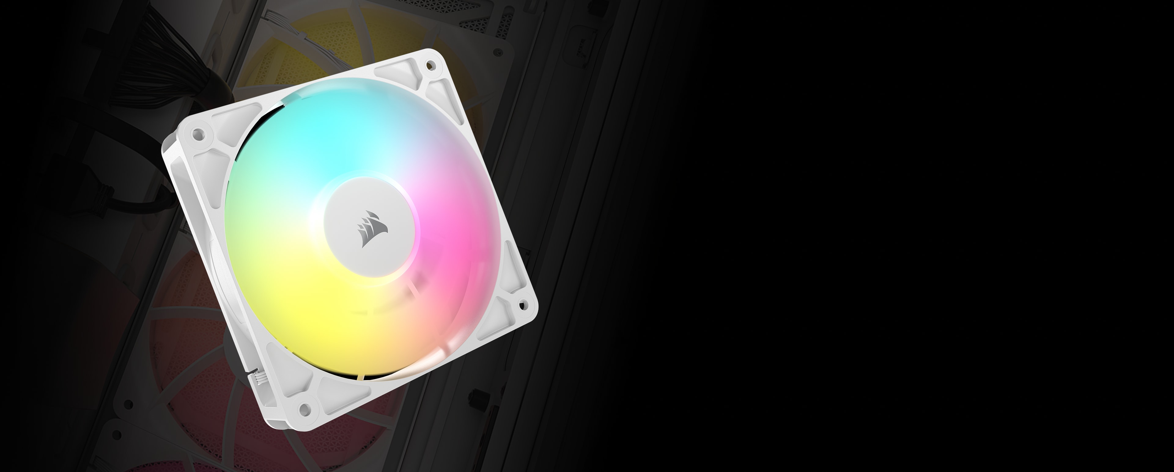 Transparent placeholder for 3200D RS ARGB White three RS120 ARGB fans included media block.