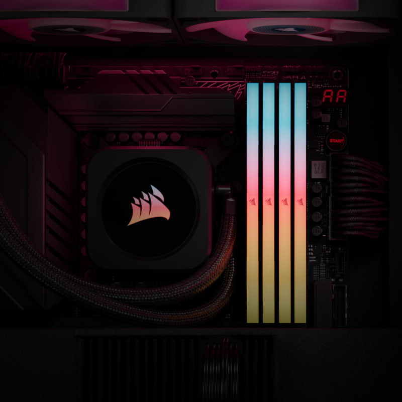 VENGEANCE® RGB RS 32GB (2 x 16GB) DDR5 DRAM Up To 6000MT/s CL38 AMD ...