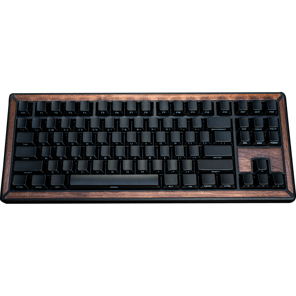 Corsair ONE CSTM80 Mechanical Keyboard - Black/Walnut Wood Accent